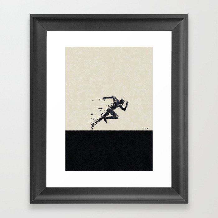 Run your race ... Framed Art Print