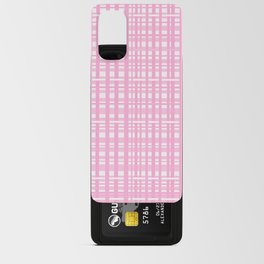 Woven Plaid Pink Pattern  Android Card Case