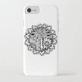 The tree of Life in B/W iPhone Case