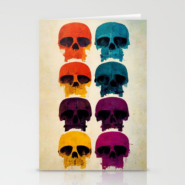 Andy PopArt Skull Stationery Cards
