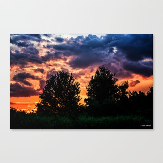 Dry Day Sunset Canvas Print