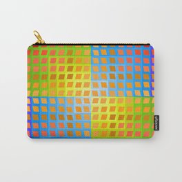 Rainbow Squares Victor Vasarely Style 1 Carry-All Pouch