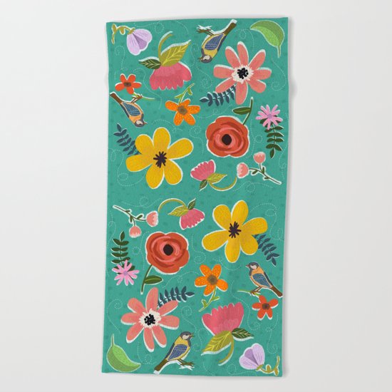 Secret Garden Beach Towel