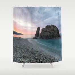 Sunrise in Monterosso Shower Curtain
