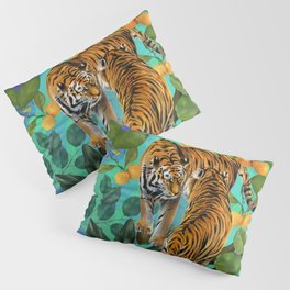 two tigers in the woods Pillow Sham