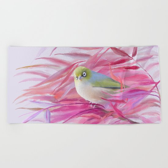 You looking at me? Beach Towel