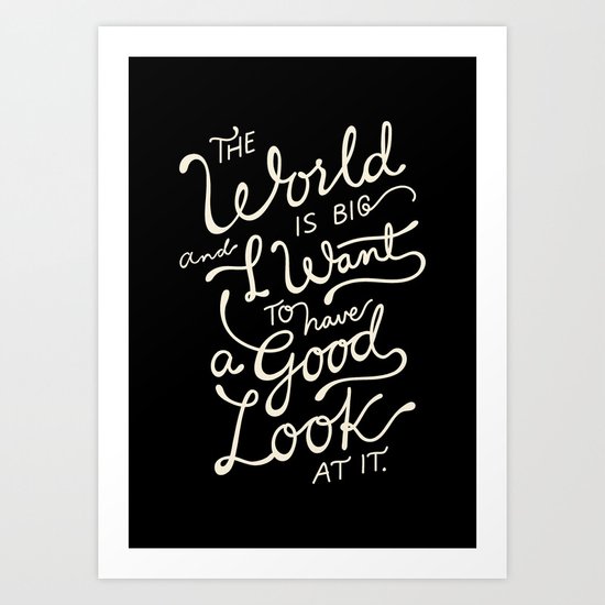 Big world 2 Art Print