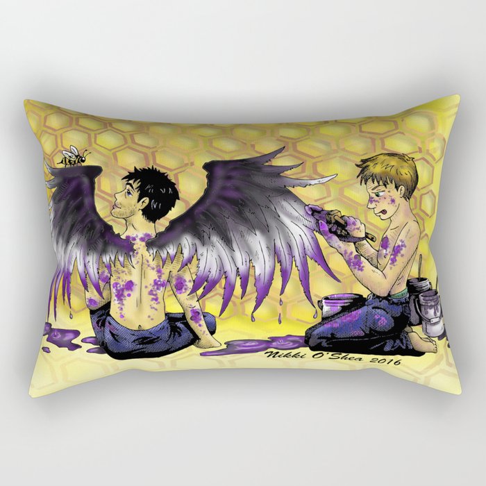 Ace Wings and Honeycombs Rectangular Pillow