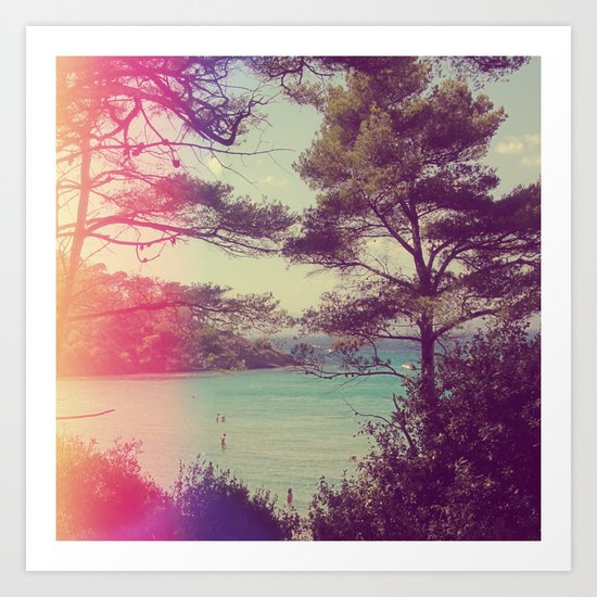 French Beach Art Print
