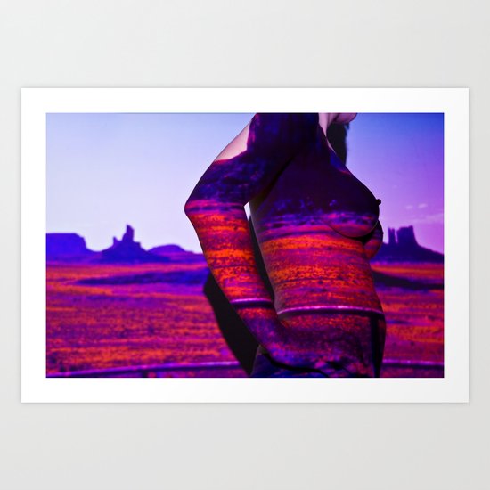 Deserted Land: Projection Series #3 Art Print