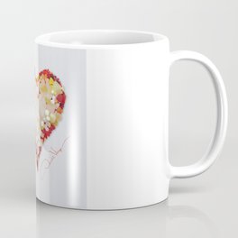 LOVE Sea Glass RED & WHITE Heart Valentines Day Gift - Donald Verger Art Coffee Mug
