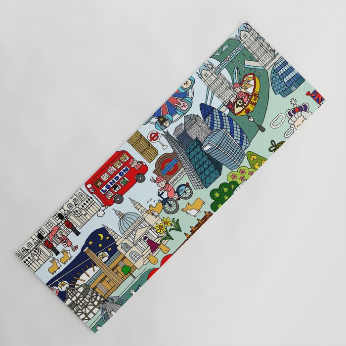 The Queen S London Day Out Yoga Mat By Lamaisondulapino Society6