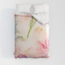 Vintage floral painting #1 Comforter