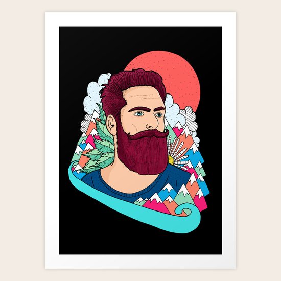 Mountain Man Art Print