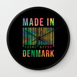 Denmark Born Made In Denmark Wall Clock