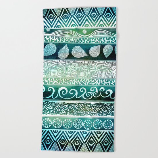 Dreamy Tribal Part VIII Beach Towel