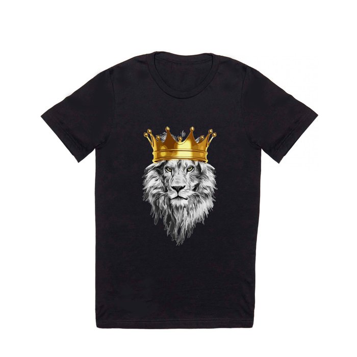 lion with a crown power king T Shirt by mcko2704 | Society6