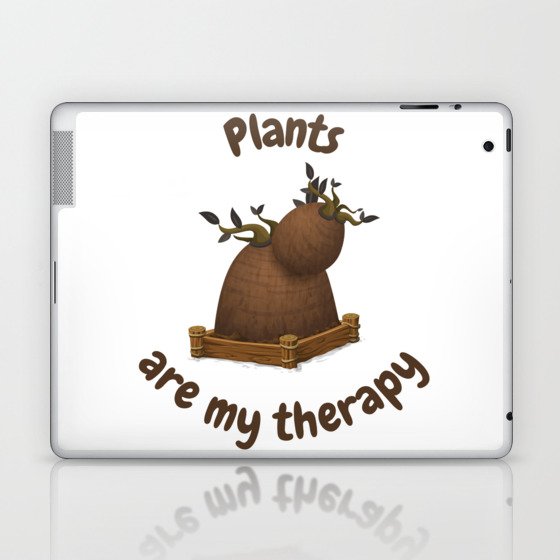 Plants are my therapy Laptop & iPad Skin