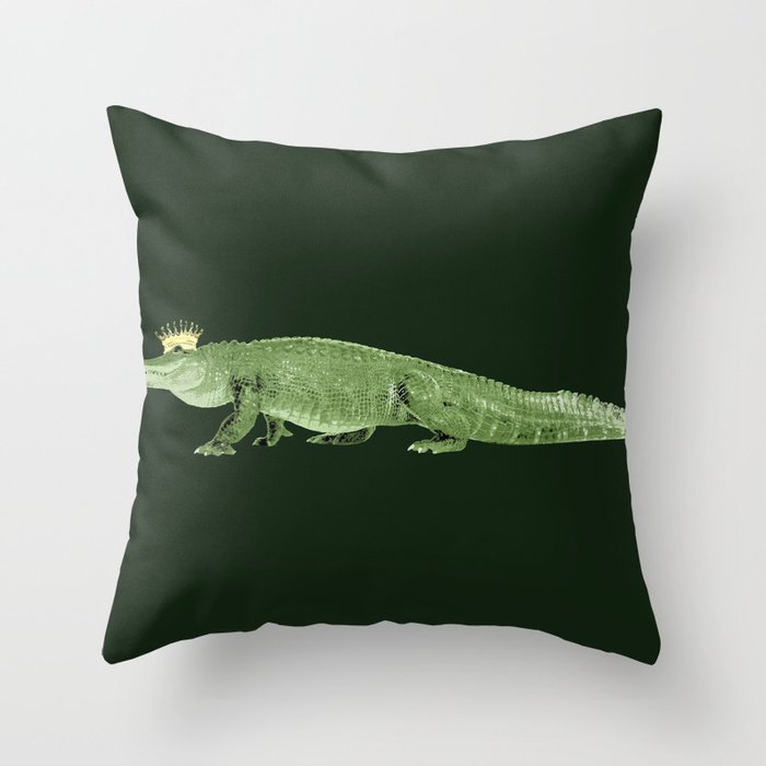 Alligator throw 2025 pillow