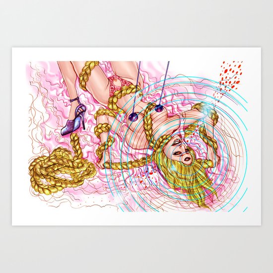 Goldilock Suicide Art Print