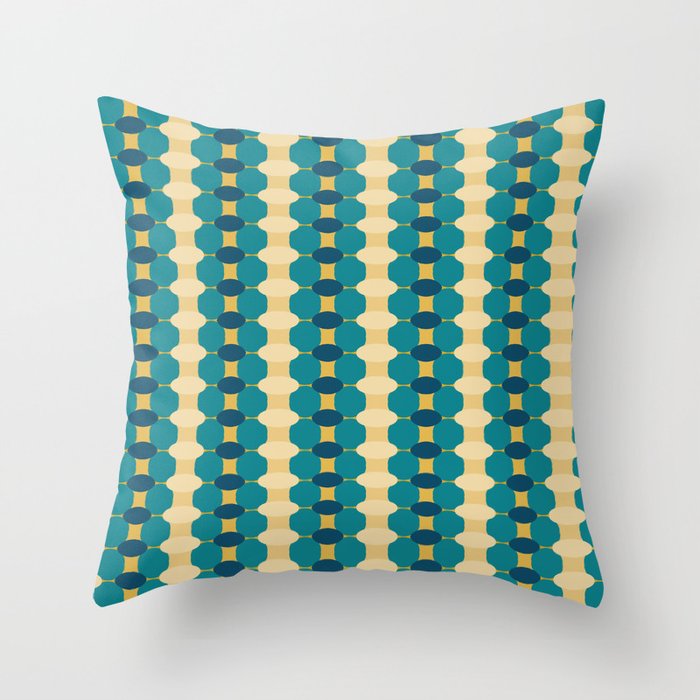 Abstract Geometric Artwork 03 Color 01 tropical  Throw Pillow