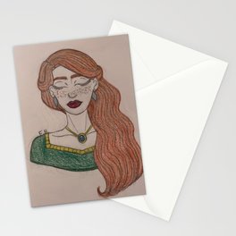 Redhead Princess Stationery Card