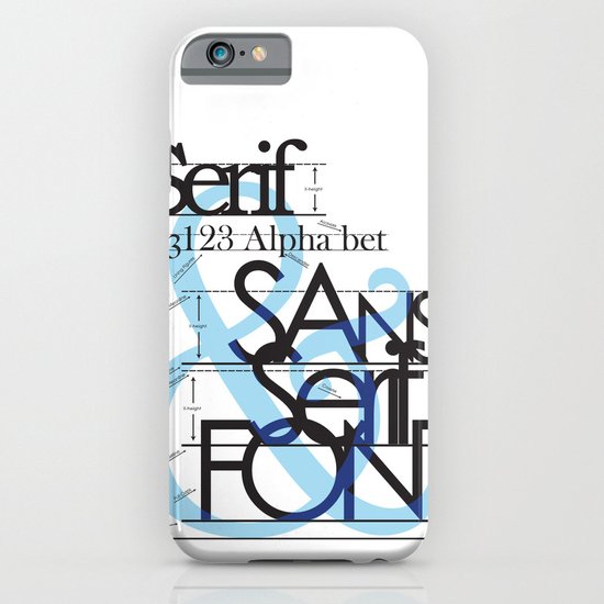 typography iPhone & iPod Case