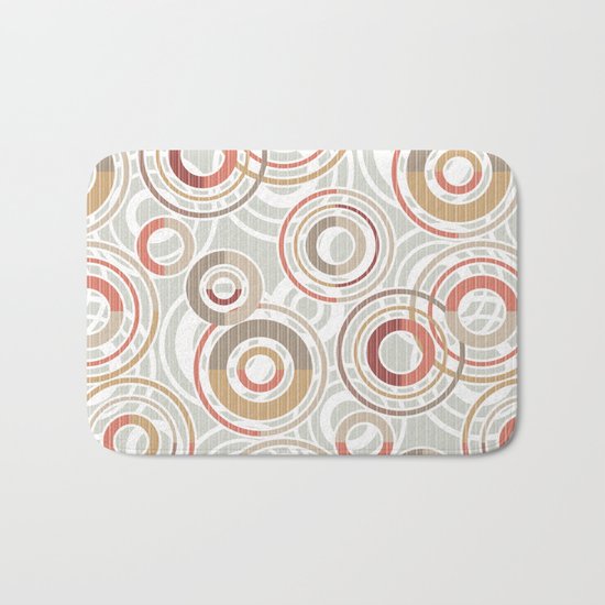 Abstraction.Circles and rings. Bath Mat