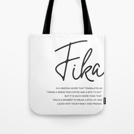 Fika Love Definition Tote Bag