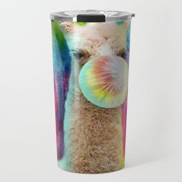 Tie Dye Llama Travel Mug