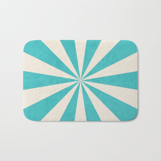 aqua starburst Bath Mat