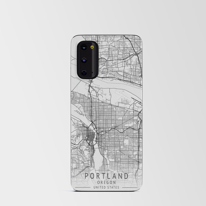 Portland Oregon city map Android Card Case