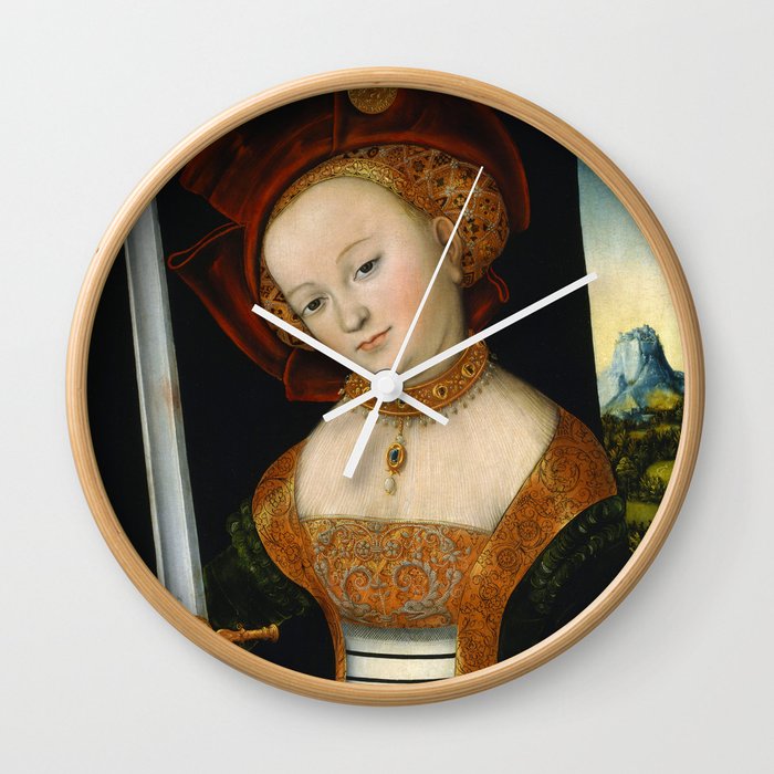 Lucas Cranach the Elder "Judith with the Head of Holofernes" 4. Wall Clock