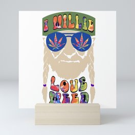 Willie Nelson Weed Mini Art Print