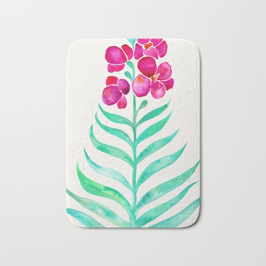 Blooming Orchid – Magenta & Mint Palette Bath Mat