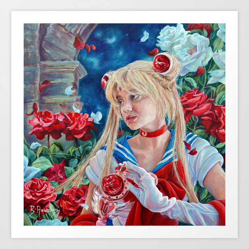 Sailor Moon A Moonlight Romance Oil Painting Portrait Of Usage