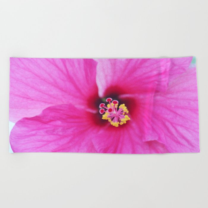 hibiscus beach towel