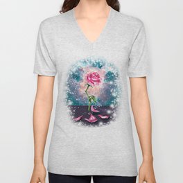 The Magical Rose V Neck T Shirt