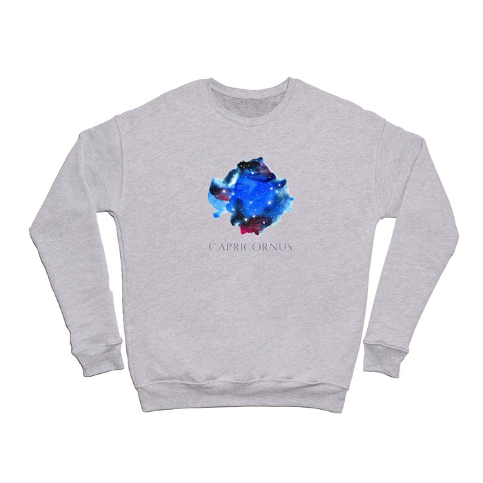 Capricornus Zodiac Sign - Watercolor Star Constellation Crewneck Sweatshirt