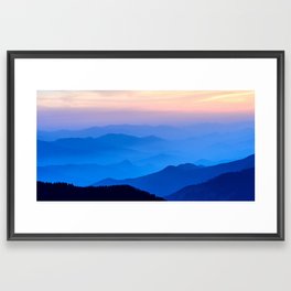 Blue mountains Framed Art Print