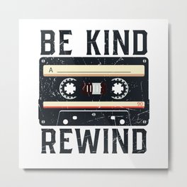 Be Kind Rewind VHS 80s 90s Nostalgia Metal Print | 80 S, 90S, Shirts, Costume, Retro, Shirt, Makes, T Shirt, Tshirt, Gift 