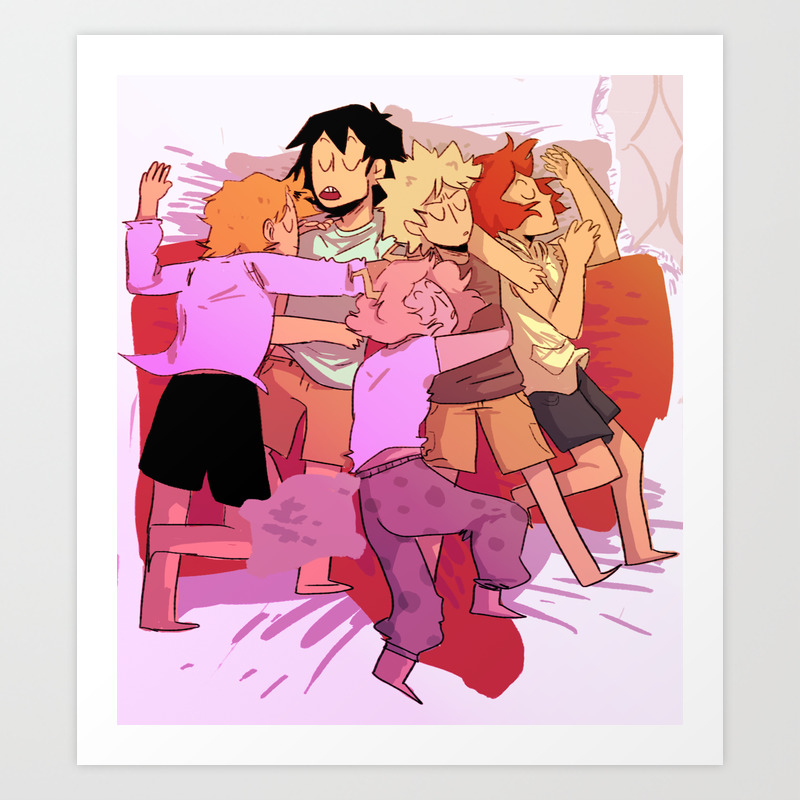 Bakusquad Cuddle Pile Art Print By Iridescent Psychopath Society6