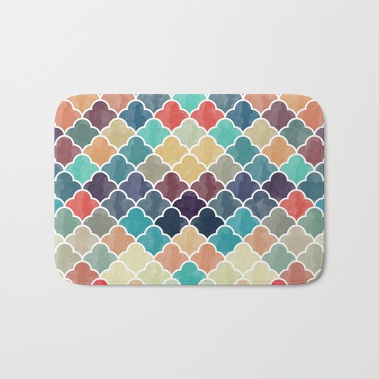 Watercolor Lovely Pattern VVXI Bath Mat