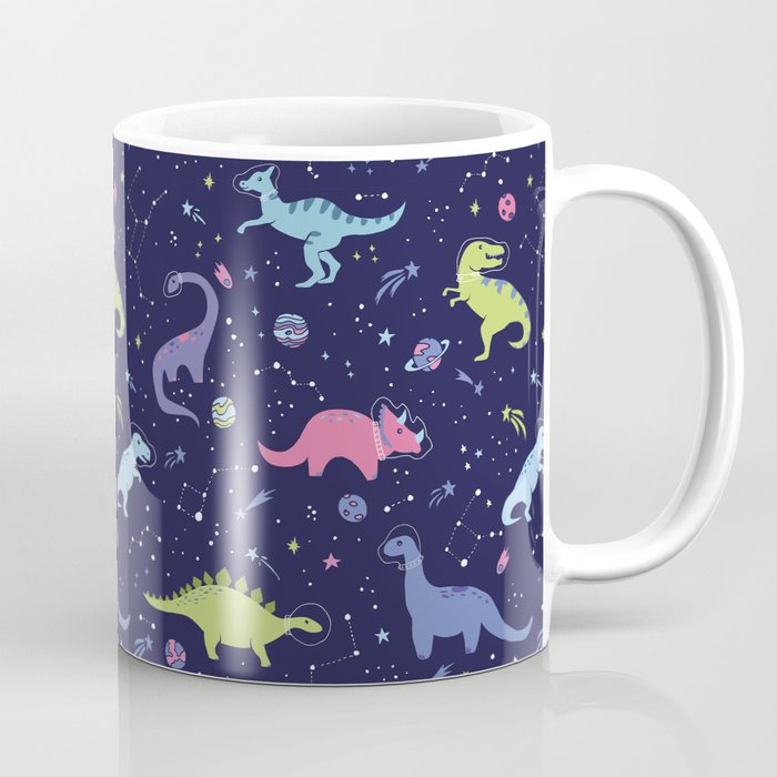 Dinosaurs in Space Coffee Mug
