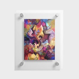 Color Collage Floating Acrylic Print