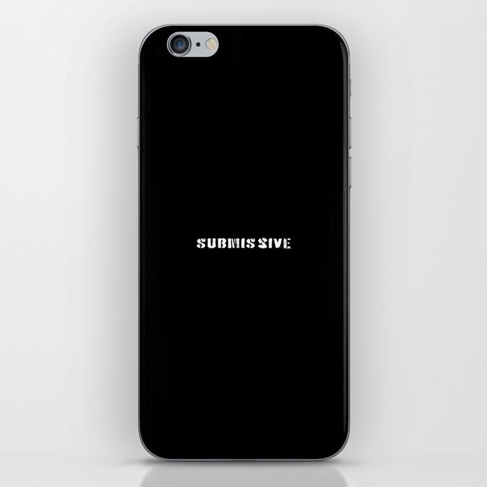 Submissive bdsm text iPhone Skin