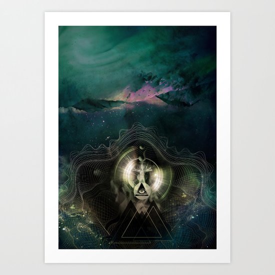 Encircles the world Art Print
