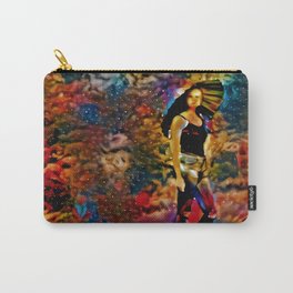 Umbrella Starclouds Carry-All Pouch | Galaxy, Umbrella, Stars, Color, Trippy, Popart, Space, Photo, Portraiture, Blue 