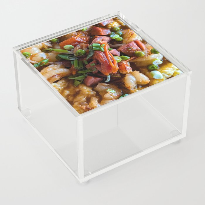 Shrimp and Grits Acrylic Box