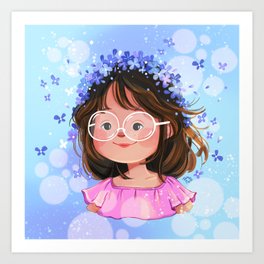 Lilac Girl Art Print